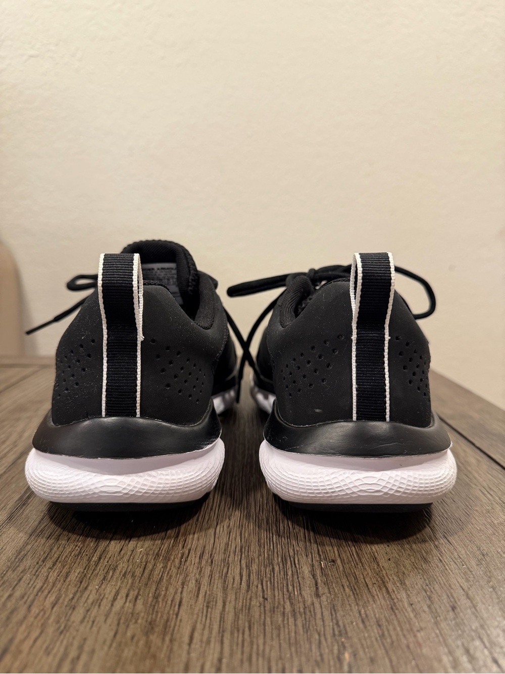 Under Armour Charged Assert 9 Running Shoes - Women’s 10 Wide (D) - Black/White - Picture 3 of 7
